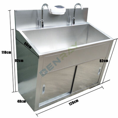 Stainless Steel Induction faucet Wash Sink for 2 people