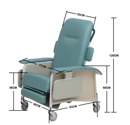 Mobile Folding Ajustable Hospital Luxurios Residential Recliner Chair