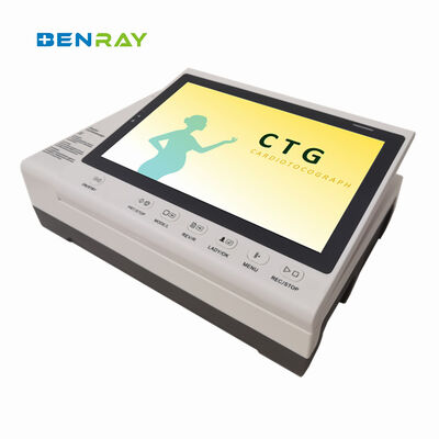 10.2" LED Touch Screen Rotation Screen USB Memory Water Proof Probe Auto Interpretation Fetal Monitor